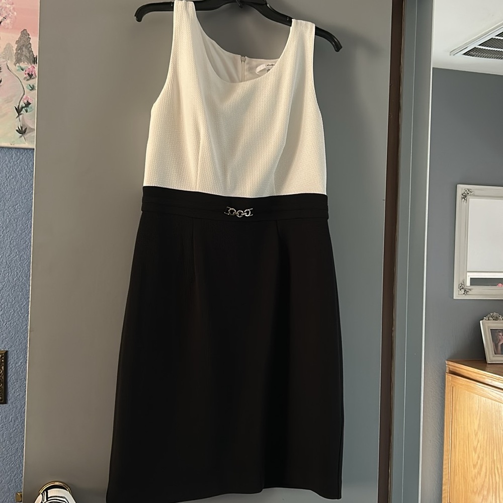 Studio one New York 2 piece black and cream dress - Picture 6 of 12